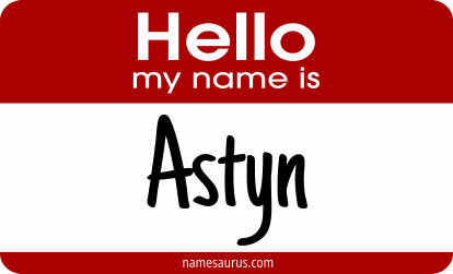 Hello my name is Astyn png download