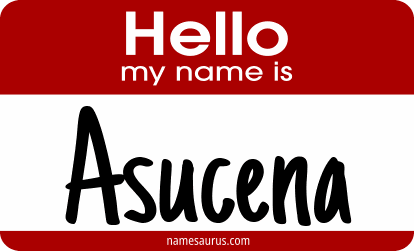 Hello my name is Asucena png download