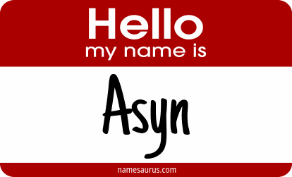 Hello my name is Asyn png download
