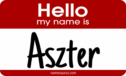 Hello my name is Aszter png download