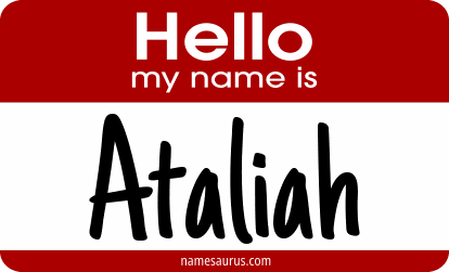 Hello my name is Ataliah png download