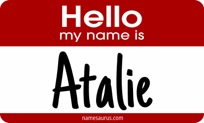 Hello my name is Atalie png download