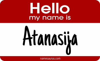 Hello my name is Atanasija png download