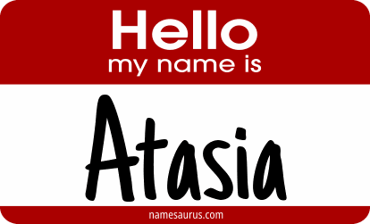 Hello my name is Atasia png download