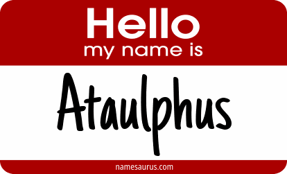 Hello my name is Ataulphus png download