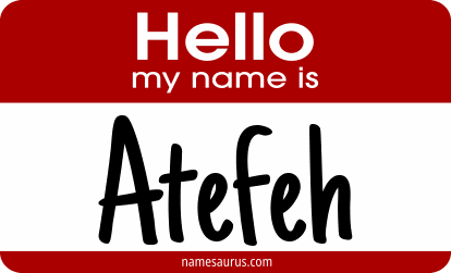 Hello my name is Atefeh png download
