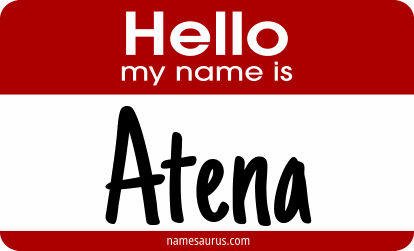 Hello my name is Atena png download