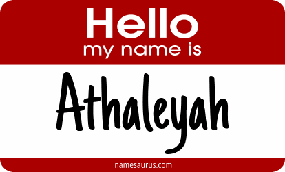 Hello my name is Athaleyah png download