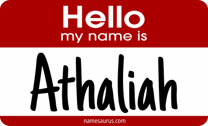 Hello my name is Athaliah png download