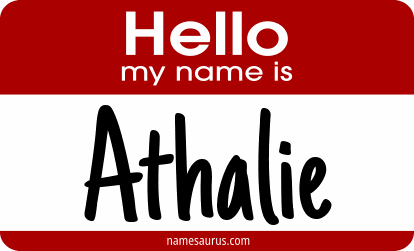 Hello my name is Athalie png download