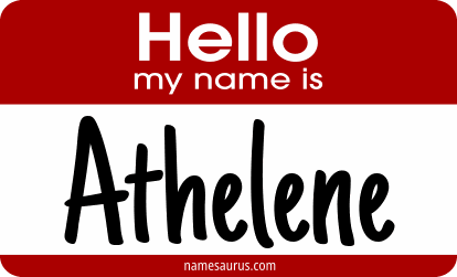 Hello my name is Athelene png download