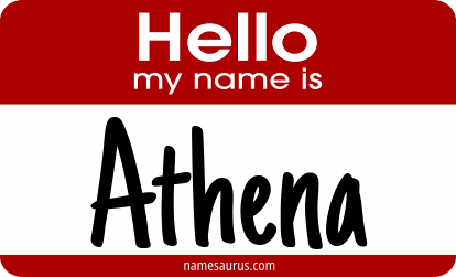 Hello my name is Athena png download