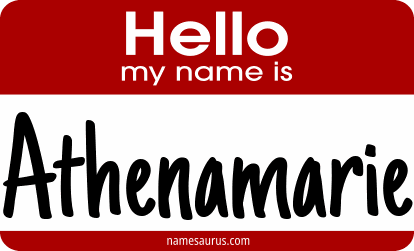 Hello my name is Athenamarie png download