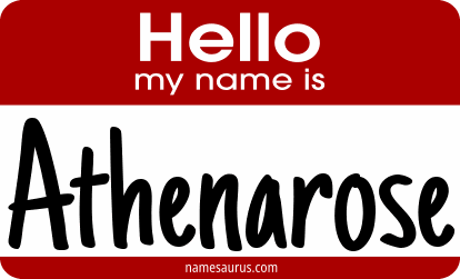 Hello my name is Athenarose png download