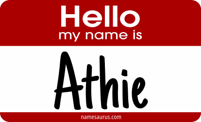 Hello my name is Athie png download