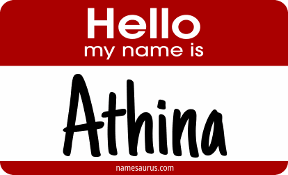 Hello my name is Athina png download