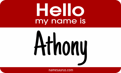 Hello my name is Athony png download