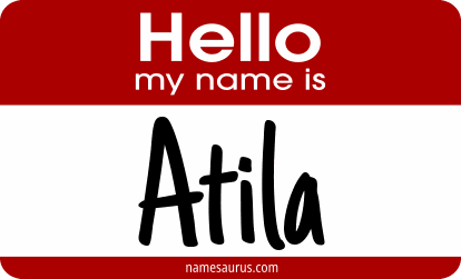 Hello my name is Atila png download