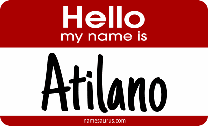 Hello my name is Atilano png download