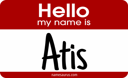 Hello my name is Atis png download