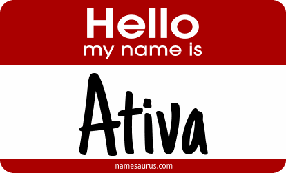 Hello my name is Ativa png download