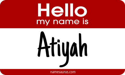 Hello my name is Atiyah png download