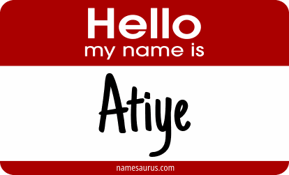 Hello my name is Atiye png download