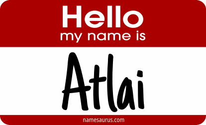 Hello my name is Atlai png download
