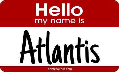Hello my name is Atlantis png download