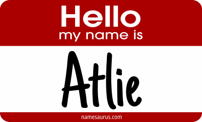 Hello my name is Atlie png download