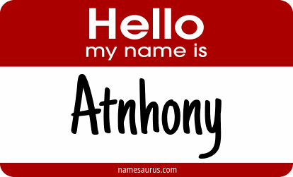 Hello my name is Atnhony png download