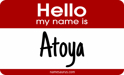 Hello my name is Atoya png download