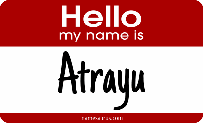 Hello my name is Atrayu png download