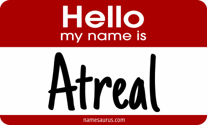Hello my name is Atreal png download