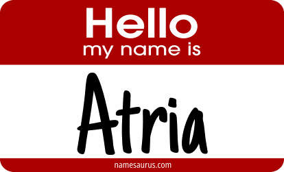 Hello my name is Atria png download