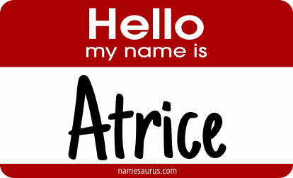 Hello my name is Atrice png download
