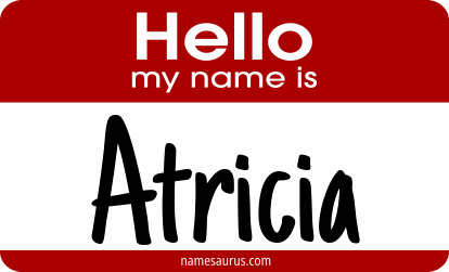Hello my name is Atricia png download