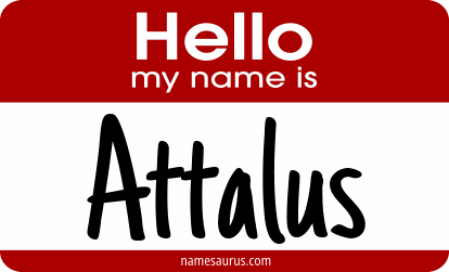 Hello my name is Attalus png download