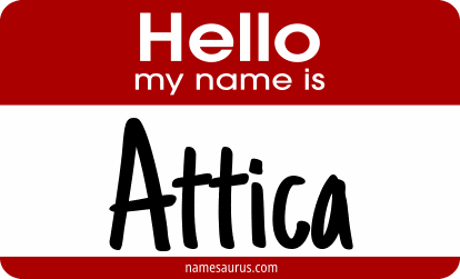 Hello my name is Attica png download