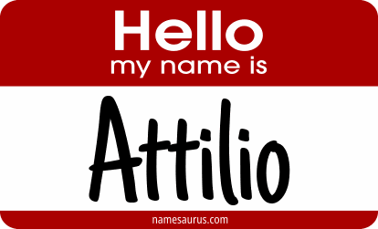 Hello my name is Attilio png download