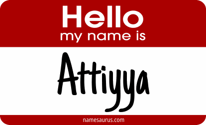 Hello my name is Attiyya png download