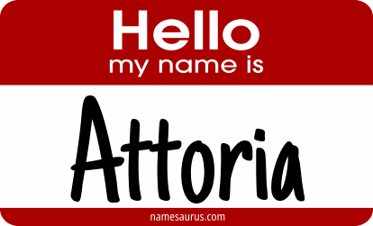 Hello my name is Attoria png download
