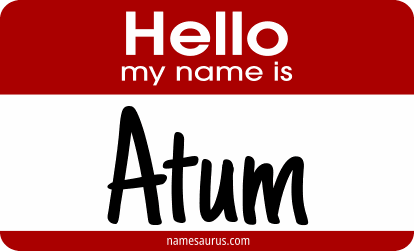 Hello my name is Atum png download