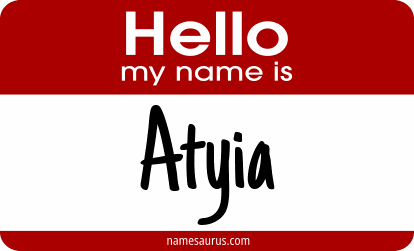 Hello my name is Atyia png download