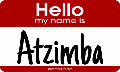 Hello my name is Atzimba png download