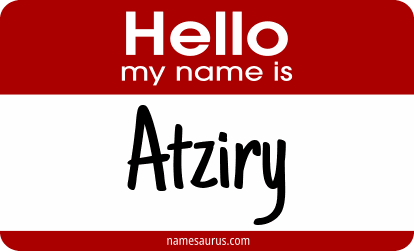 Hello my name is Atziry png download