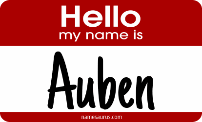 Hello my name is Auben png download