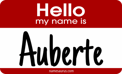 Hello my name is Auberte png download