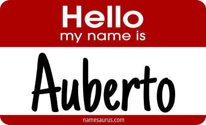 Hello my name is Auberto png download