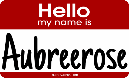 Hello my name is Aubreerose png download